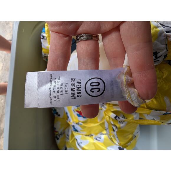 Opening Ceremony Disney Collab Womens Printed Taffeta Skirt XS Mickey Mouse - Picture 11 of 16